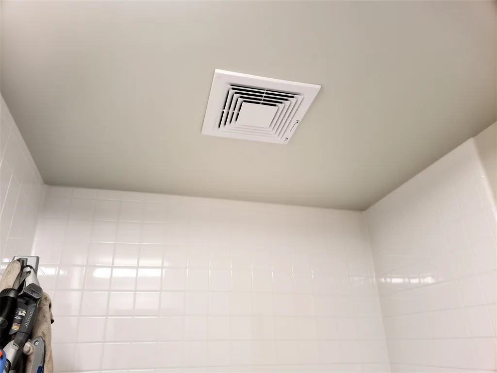 The area after Bathroom mold removal