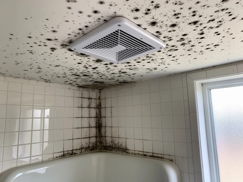 Mold growth before Bathroom mold removal