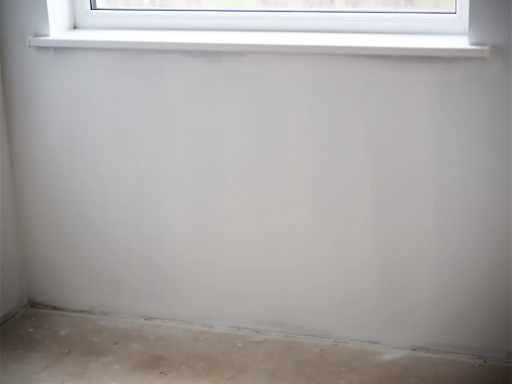 The area after Black mold removal