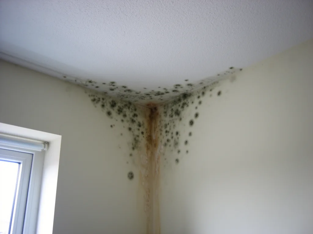 Mold growth before Mold removal